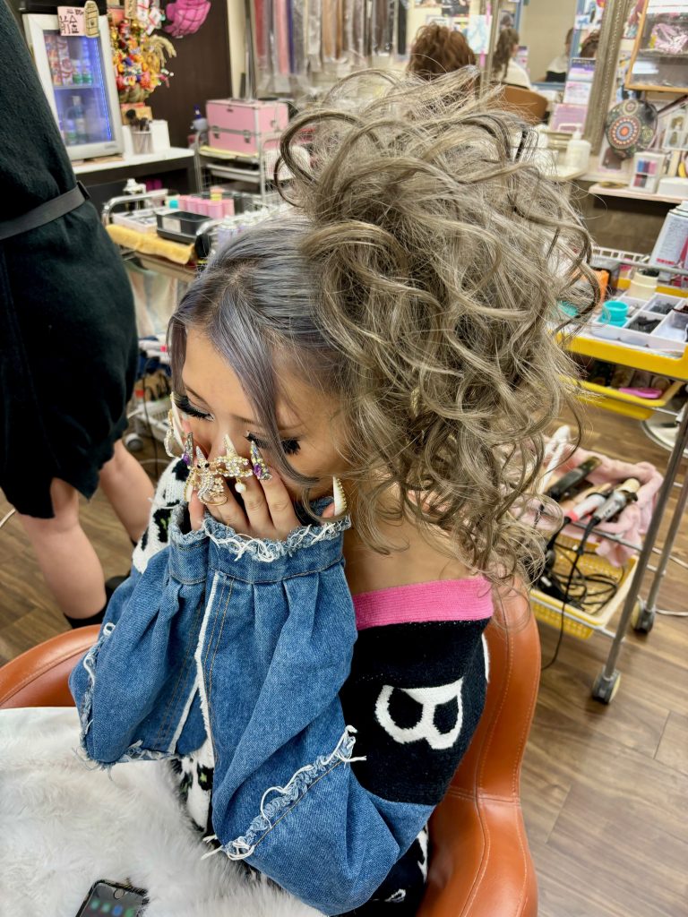 新宿盛り髪♪サイドの爆裂ギャルスジ盛り♪│新宿歌舞伎町の美容室「HAIR SET UP's」｜ヘアセット・メイク・着付け